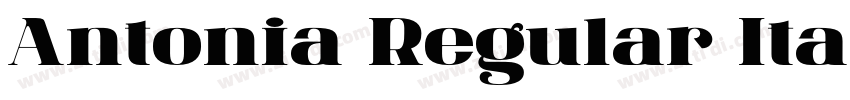 Antonia Regular Ital字体转换